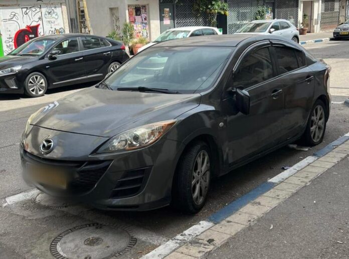 בצילום רכבו של הקורבן שאותר: קרדיט: דוברות המשטרה