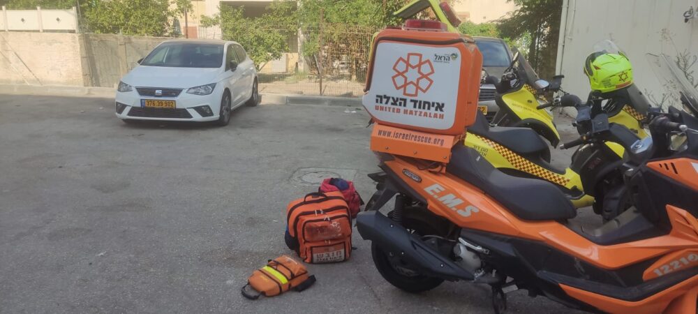 פצוע בינוני עד קשה כתוצאה מאלימות בקרית מוצקין (צילום: דוברות איחוד הצלה)