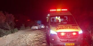 גבר נורה למוות באירוע ירי בכפר עוספיא 24/4/26 (צילום: תיעוד מבצעי מד"א)