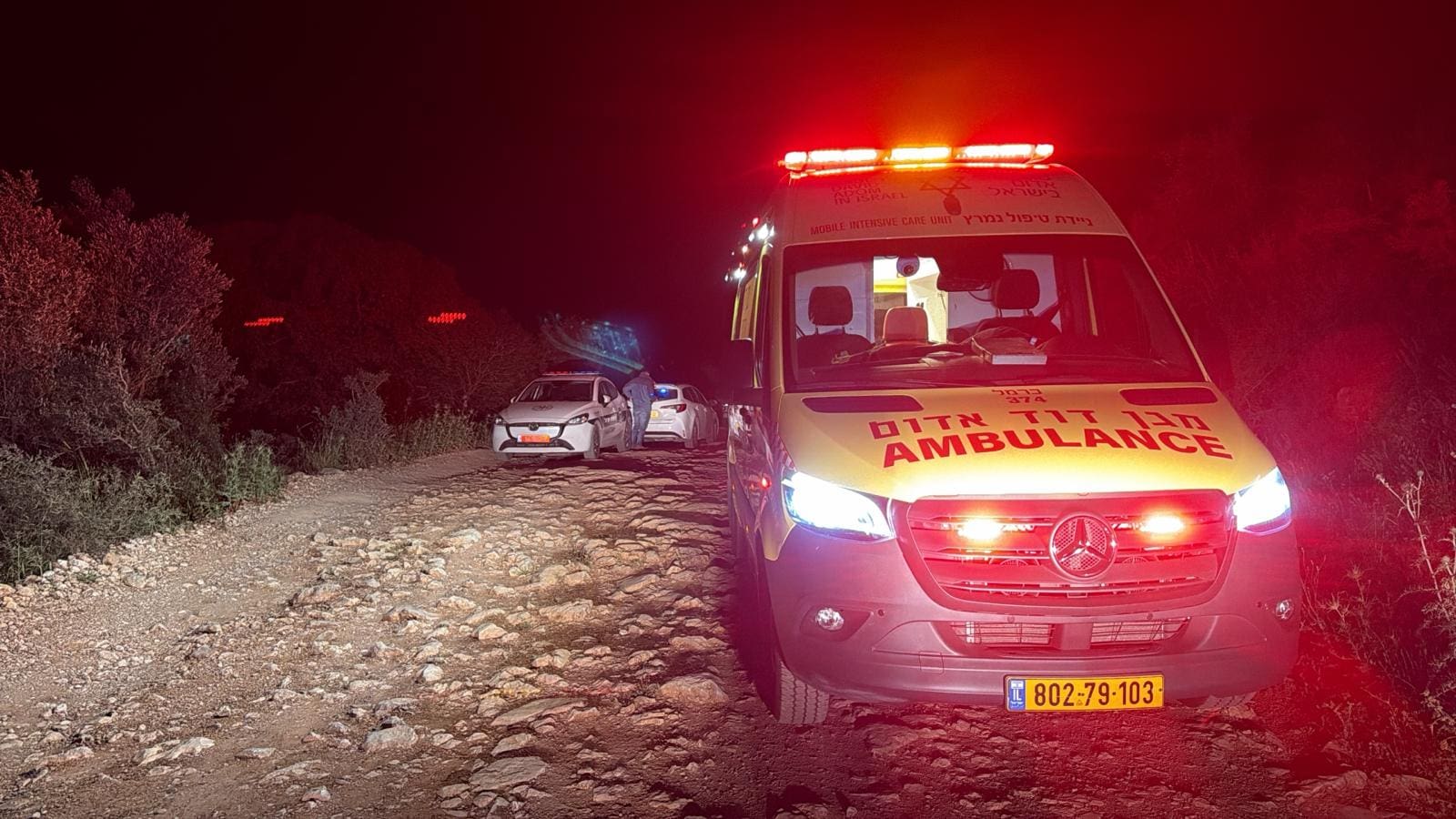 גבר נורה למוות באירוע ירי בכפר עוספיא 24/4/26 (צילום: תיעוד מבצעי מד\